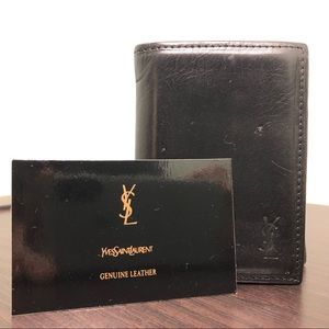 Vintage YSL Tri-Fold Leather Wallet